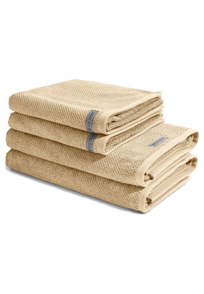 ROSS Handtuch Set Selection, Walkfrottee (Spar-Set, 4-St), 2 X Handtuch 2 X Duschtuch im Set - Baumwolle - Saugstark von ROSS