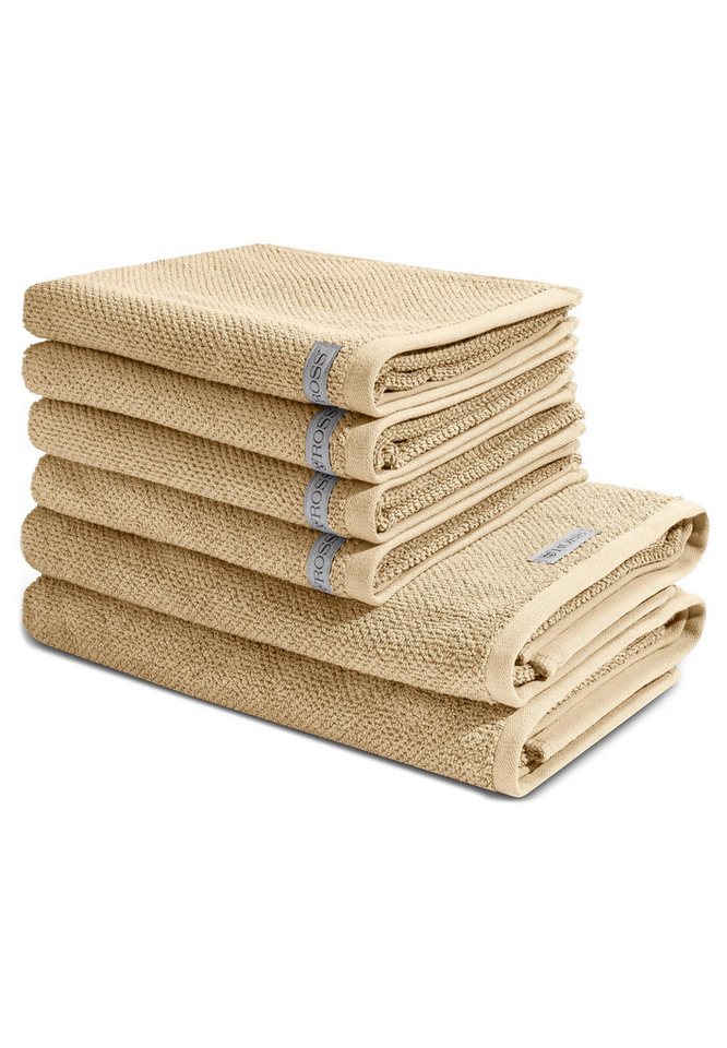 ROSS Handtuch Set Selection, Walkfrottee (Spar-Set, 6-St), 4 X Handtuch 2 X Duschtuch im Set - Baumwolle - Saugstark von ROSS