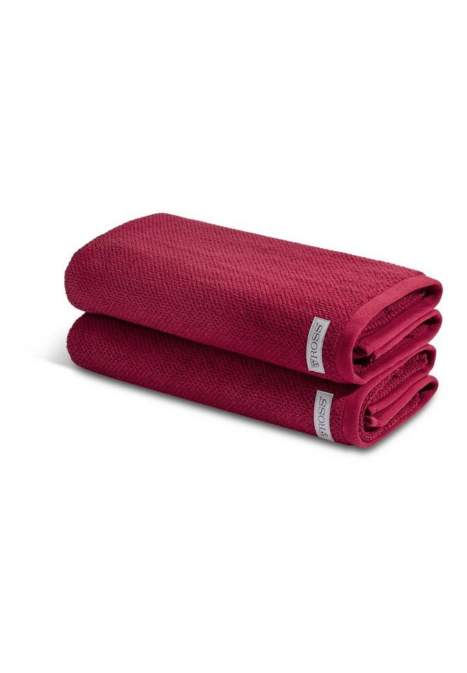 ROSS Handtuch Set Selection - Organic Cotton, Walkfrottee (Spar-Set, 2-St), 2 X Duschtuch - Im Set - Baumwolle - von ROSS