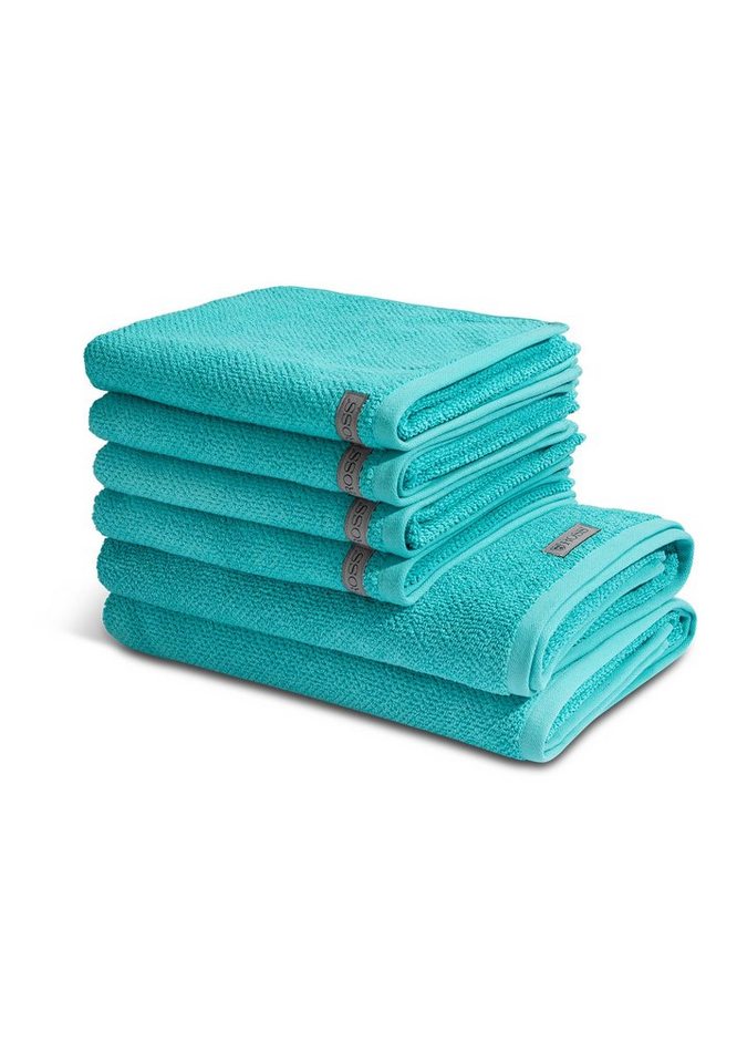 ROSS Handtuch Set Selection - Organic Cotton, Walkfrottee (Spar-Set, 6-St), 4 X Handtuch 2 X Duschtuch - im Set - Baumwolle - Saugstark von ROSS