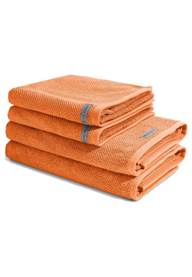 ROSS Handtuch Set Selection, Walkfrottee (Spar-Set, 4-St), 2 X Handtuch 2 X Duschtuch im Set - Baumwolle - Saugstark von ROSS