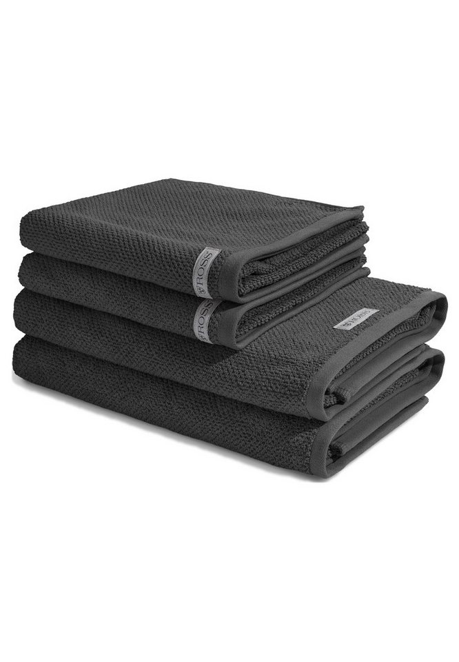 ROSS Handtuch Set Selection, Walkfrottee (Spar-Set, 4-St), 2 X Handtuch 2 X Duschtuch im Set - Baumwolle - Saugstark von ROSS