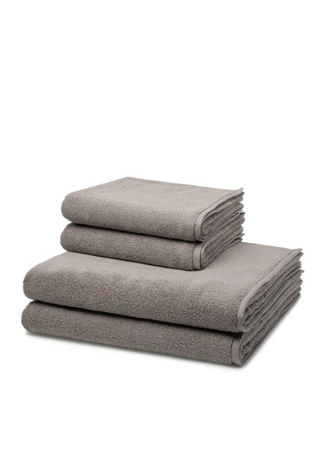 ROSS Handtuch Set Sensual Skin, Walkfrottee, (Spar-Set, 4-tlg), 2 X Handtuch 2 X Duschtuch - im Set - Baumwolle - von ROSS