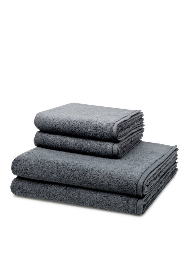 ROSS Handtuch Set Sensual Skin, Walkfrottee (Spar-Set, 4-St), 2 X Handtuch 2 X Duschtuch - im Set - Baumwolle - Saugstark von ROSS