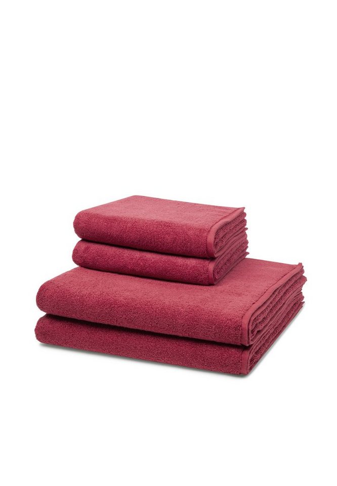 ROSS Handtuch Set Sensual Skin, Walkfrottee, (Spar-Set, 4-tlg), 2 X Handtuch 2 X Duschtuch - im Set - Baumwolle - von ROSS