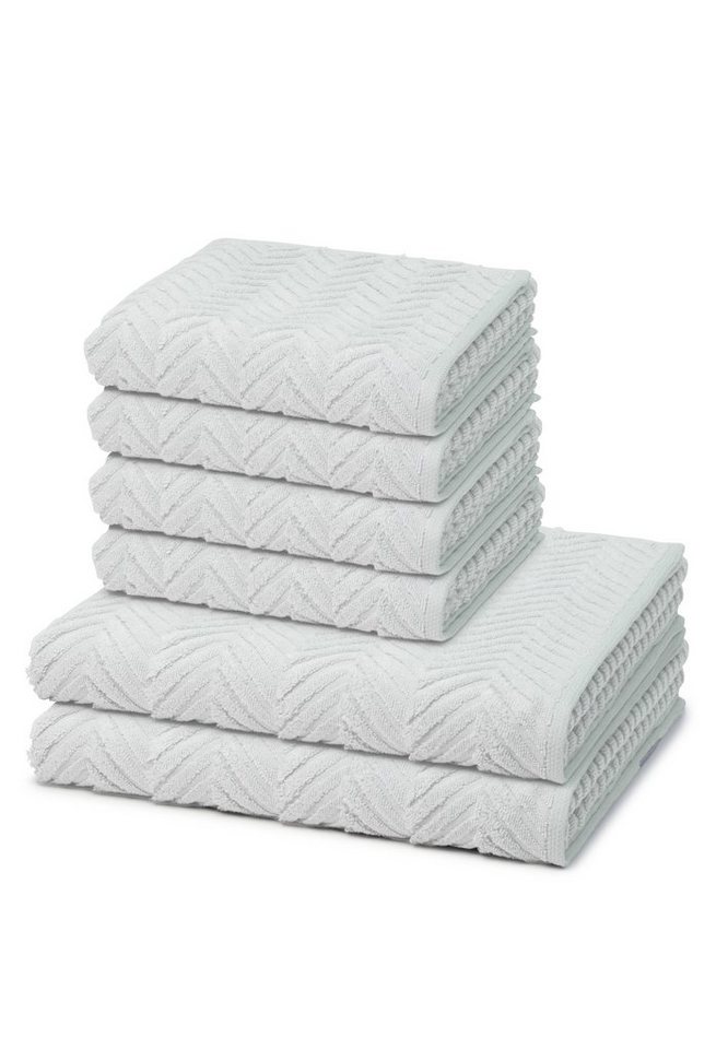 ROSS Handtuch Set Sensual Skin, Walkfrottee, (Spar-Set, 6-tlg), 4 X Handtuch 2 X Duschtuch im Set - Baumwolle - Schnelltrocknend von ROSS