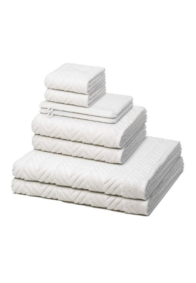 ROSS Handtuch Set Sensual Skin, Walkfrottee (Spar-Set, 8-St), 2 X Wasch- 2 X Gäste- 2 X Dusch- 2 X Handtuch im Set - Baumwolle von ROSS