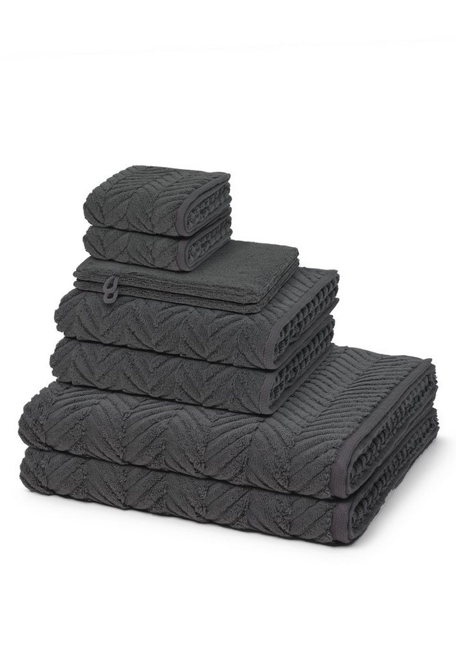 ROSS Handtuch Set Sensual Skin, Walkfrottee (Spar-Set, 8-St), 2 X Wasch- 2 X Gäste- 2 X Dusch- 2 X Handtuch im Set - Baumwolle von ROSS