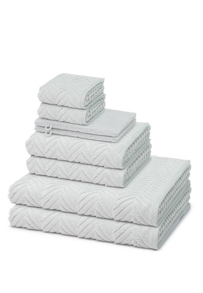 ROSS Handtuch Set Sensual Skin, Walkfrottee (Spar-Set, 8-St), 2 X Wasch- 2 X Gäste- 2 X Dusch- 2 X Handtuch im Set - Baumwolle von ROSS