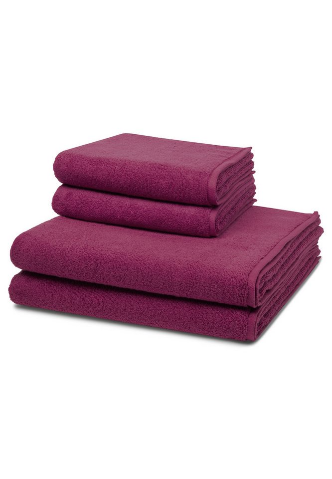 ROSS Handtuch Set Sensual Skin, Walkfrottee (Spar-Set, 4-St), 2 X Handtuch 2 X Duschtuch im Set - Baumwolle - Saugstark von ROSS