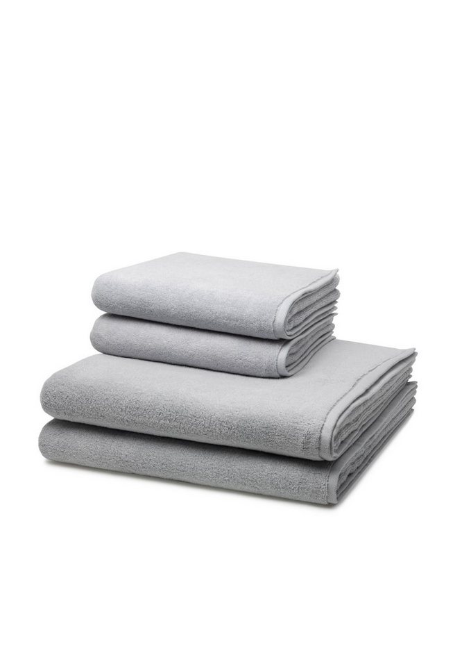ROSS Handtuch Set Sensual Skin, Walkfrottee (Spar-Set, 4-St), 2 X Handtuch 2 X Duschtuch - im Set - Baumwolle von ROSS