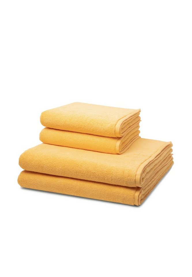 ROSS Handtuch Set Sensual Skin, Walkfrottee (Spar-Set, 4-St), 2 X Handtuch 2 X Duschtuch - im Set - Baumwolle von ROSS