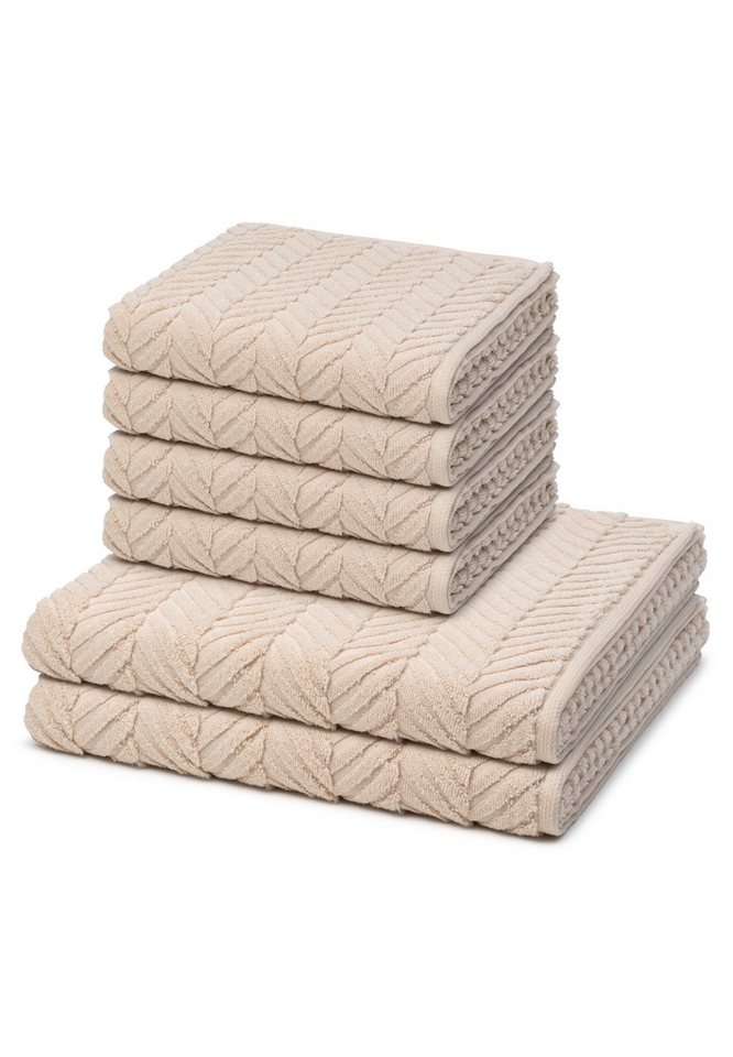 ROSS Handtuch Set Sensual Skin, Walkfrottee (Spar-Set, 6-St), 4 X Handtuch 2 X Duschtuch im Set - Baumwolle - Saugstark von ROSS