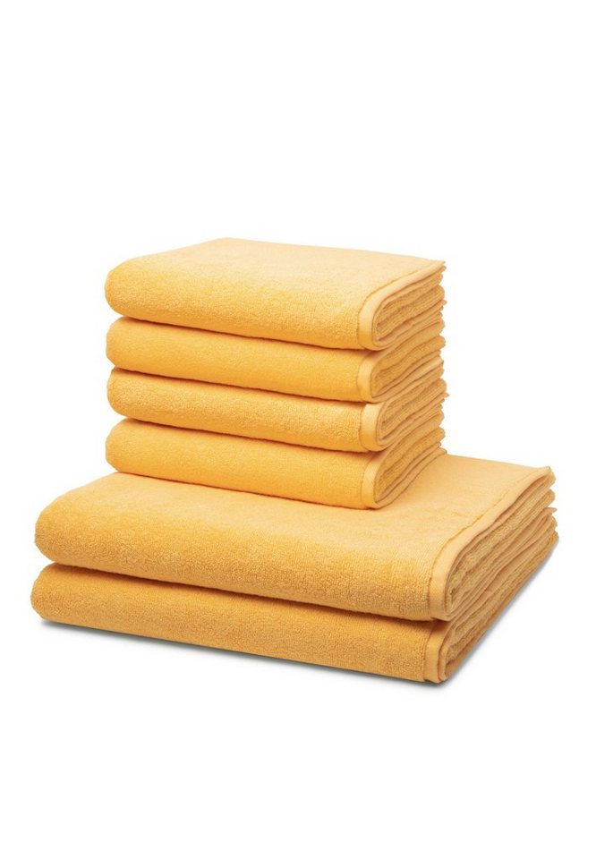 ROSS Handtuch Set Sensual Skin, Walkfrottee (Spar-Set, 6-St), 4 X Handtuch 2 X Duschtuch - im Set - Baumwolle von ROSS