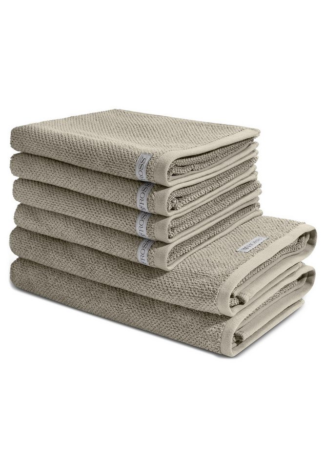 ROSS Handtuch Set Sensual Skin, Walkfrottee (Spar-Set, 8-St), 2 X Wasch- 2 X Gäste- 2 X Dusch- 2 X Handtuch im Set - Baumwolle von ROSS