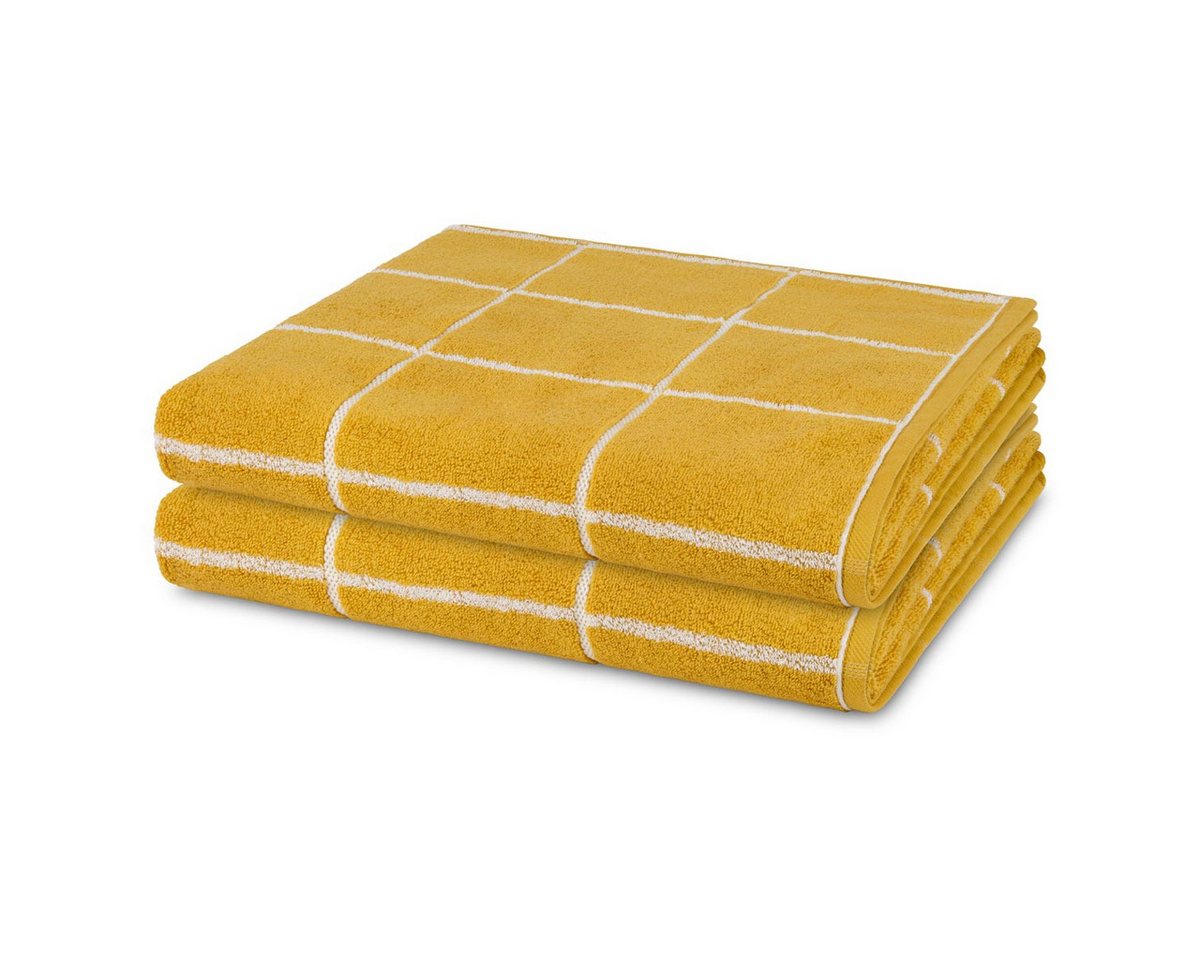 ROSS Handtuch Set Sensual Skin Karo, Walkfrottee (Spar-Set, 2-St), 2 X Duschtuch im Set - Baumwolle - Saugstark von ROSS