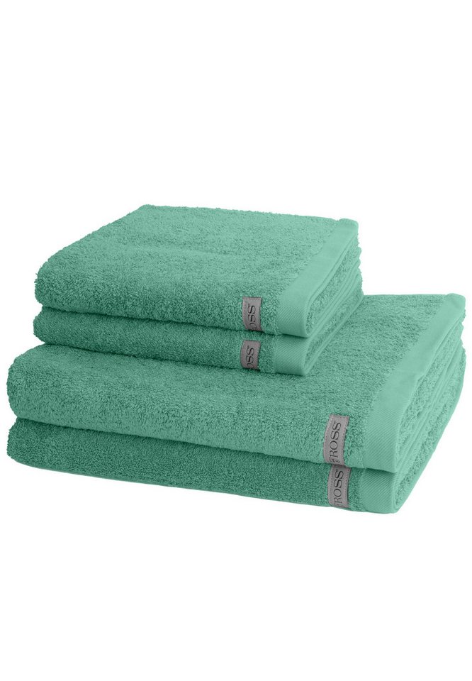 ROSS Handtuch Set Sinfonie, Walkfrottee (Spar-Set, 4-St), 2 X Handtuch 2 X Duschtuch - im Set - Baumwolle von ROSS