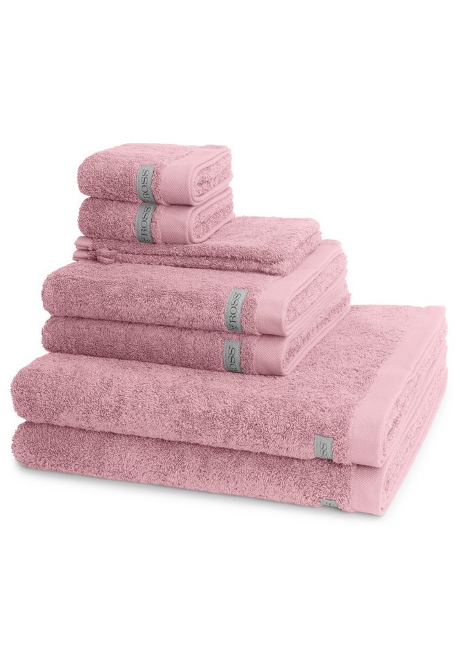 ROSS Handtuch Set Sinfonie, Walkfrottee (Spar-Set, 8-St), 2 X Wasch- 2 X Gäste- 2 X Dusch- 2 X Handtuch im Set - Baumwolle von ROSS