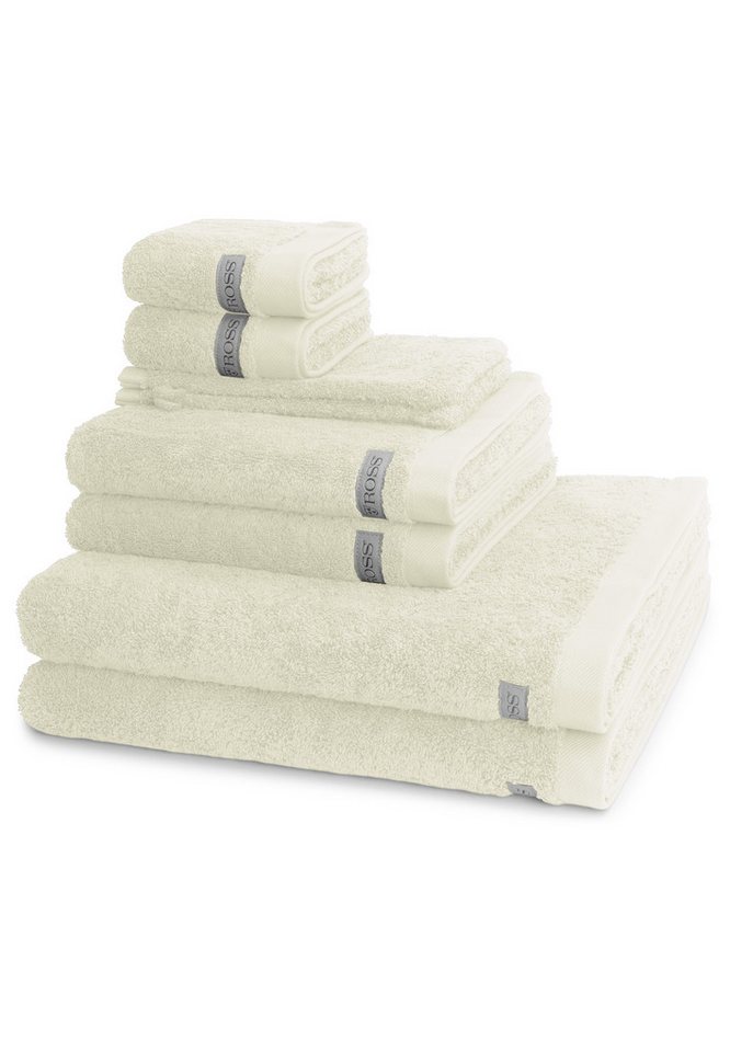 ROSS Handtuch Set Sinfonie, Walkfrottee (Spar-Set, 8-St), 2 X Wasch- 2 X Gäste- 2 X Dusch- 2 X Handtuch im Set - Baumwolle von ROSS