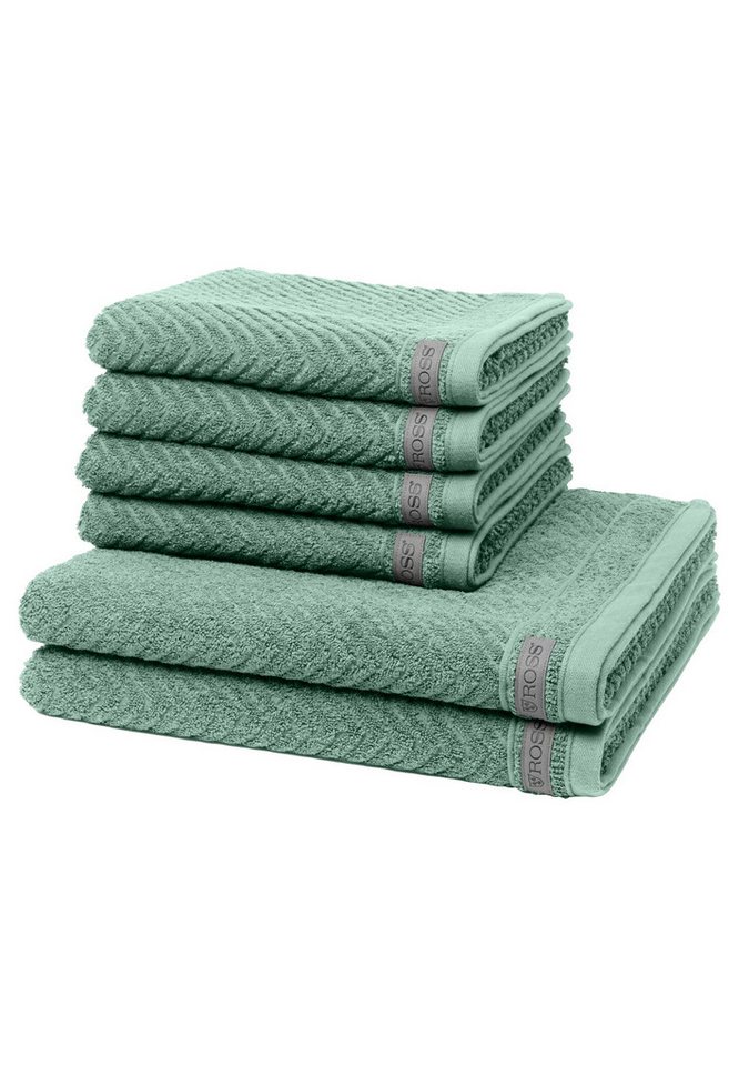 ROSS Handtuch Set Smart, Frottee (Spar-Set, 6-St), 4 X Handtuch 2 X Duschtuch im Set - Baumwolle - Saugstark von ROSS