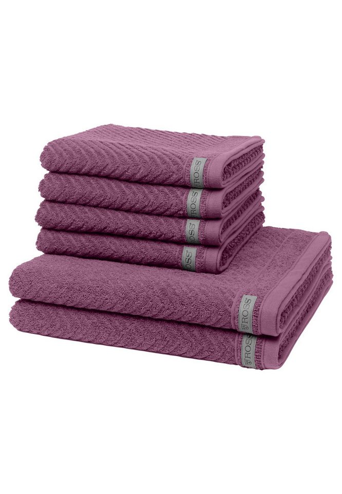 ROSS Handtuch Set Smart, Frottee (Spar-Set, 6-St), 4 X Handtuch 2 X Duschtuch im Set - Baumwolle - Saugstark von ROSS
