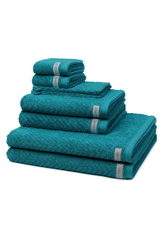 ROSS Handtuch Set Smart, Frottee (Spar-Set, 8-St), 2 X Wasch- 2 X Gäste- 2 X Dusch- 2 X Handtuch im Set - Baumwolle von ROSS