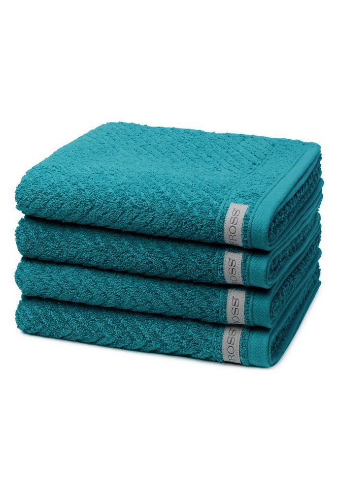 ROSS Handtuch Set Smart, Walkfrottee (Spar-Set, 4-St), 4 X Handtuch - im Set - Baumwolle - Saugfähige und weicher Griff von ROSS