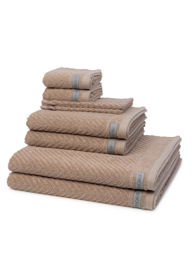 ROSS Handtuch Set Smart, Frottee (Spar-Set, 8-St), 2 X Wasch- 2 X Gäste- 2 X Dusch- 2 X Handtuch im Set - Baumwolle von ROSS
