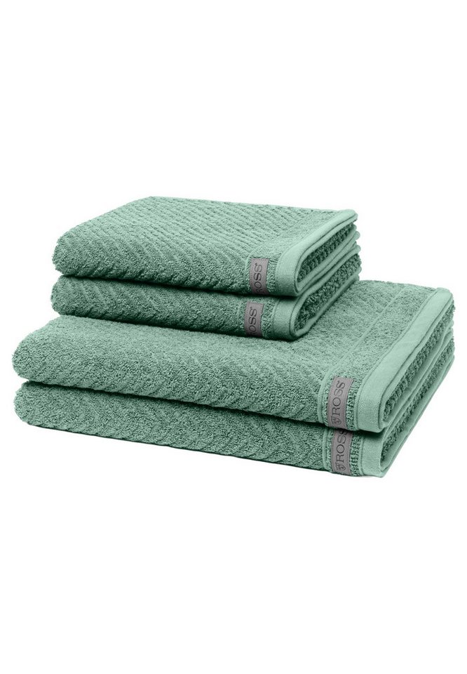 ROSS Handtuch Set Smart, Frottee (Spar-Set, 4-St), 2 X Handtuch 2 X Duschtuch im Set - Baumwolle - Saugstark von ROSS