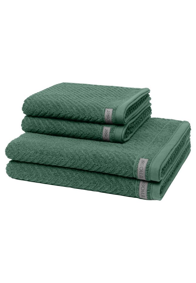 ROSS Handtuch Set Smart, Frottee (Spar-Set, 4-St), 2 X Handtuch 2 X Duschtuch im Set - Baumwolle - Saugstark von ROSS