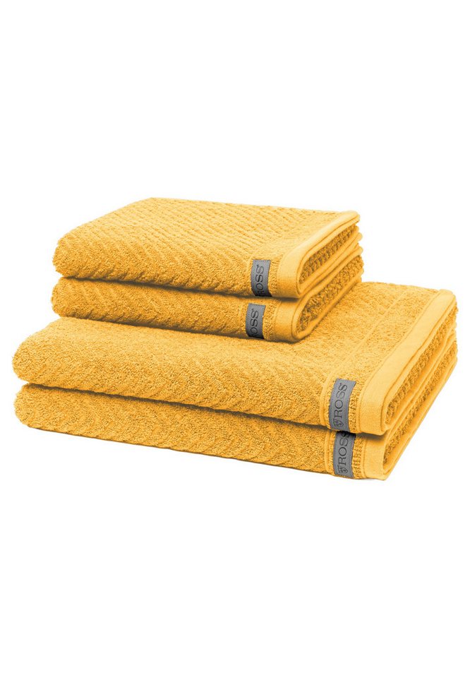 ROSS Handtuch Set Smart, Walkfrottee (Spar-Set, 4-St), 2 X Handtuch 2 X Duschtuch im Set - Baumwolle - Saugstark von ROSS