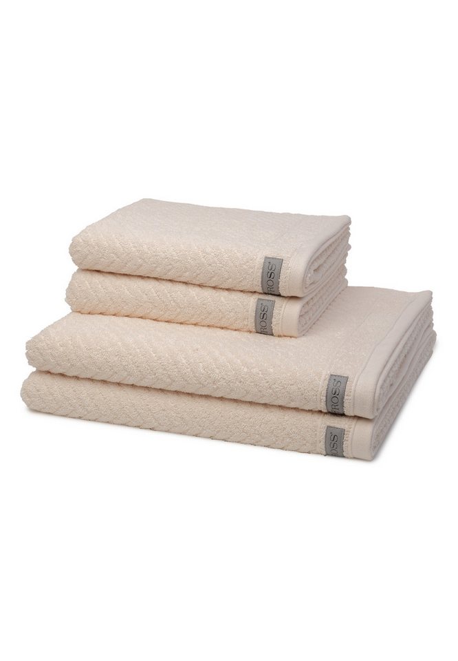 ROSS Handtuch Set Smart, Walkfrottee (Spar-Set, 4-St), 2 X Handtuch 2 X Duschtuch - im Set - Baumwolle von ROSS