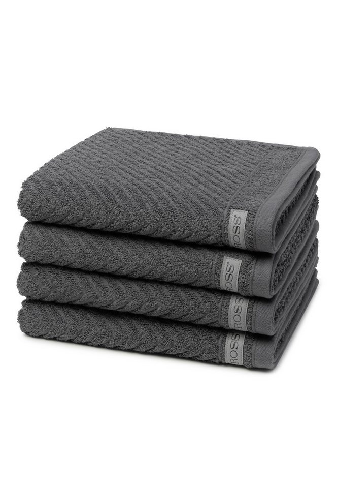 ROSS Handtuch Set Smart, Walkfrottee (Spar-Set, 4-St), 4 X Handtuch - im Set - Baumwolle - Saugfähige und weicher Griff von ROSS