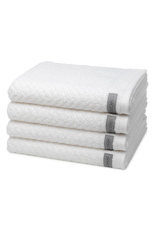 ROSS Handtuch Set Smart, Walkfrottee (Spar-Set, 4-St), 4 X Handtuch im Set - Baumwolle - Saugstark von ROSS