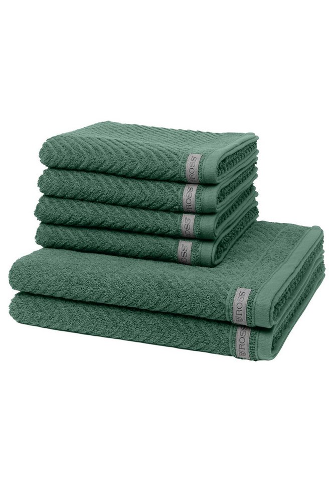 ROSS Handtuch Set Smart, Frottee (Spar-Set, 6-St), 4 X Handtuch 2 X Duschtuch im Set - Baumwolle - Saugstark von ROSS