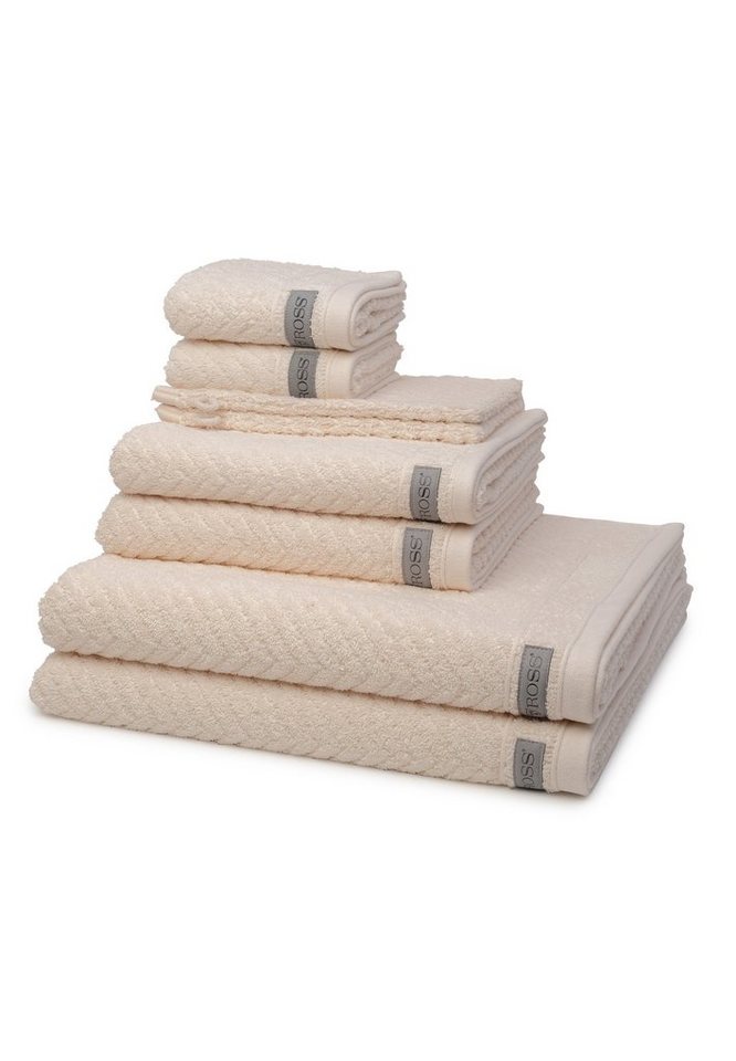 ROSS Handtuch Set Smart, Walkfrottee (Spar-Set, 8-St), 2 X Wasch- 2 X Gäste- 2 X Dusch- 2 X Handtuch im Set - Baumwolle von ROSS