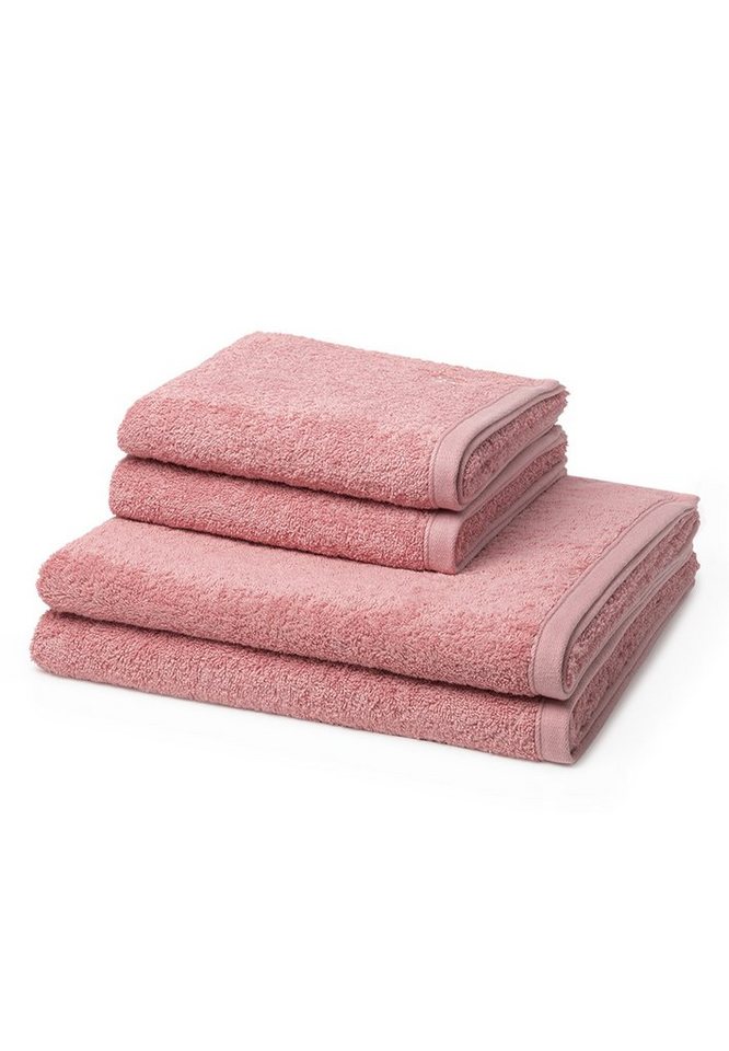 ROSS Handtuch Set Vita, Walkfrottee, (Spar-Set, 4-tlg), 2 X Handtuch 2 X Duschtuch - im Set - Baumwolle - Weich und saugstark von ROSS