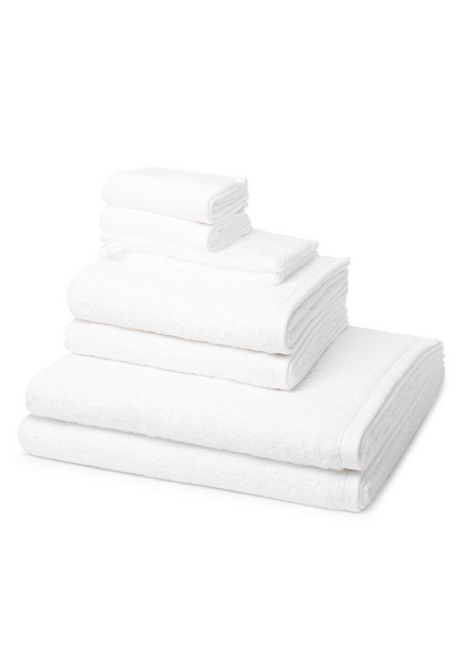 ROSS Handtuch Set Vita, Walkfrottee (Spar-Set, 8-St), 2 X Wasch- 2 X Gäste- 2 X Dusch- 2 X Handtuch - im Set - Baumwolle von ROSS