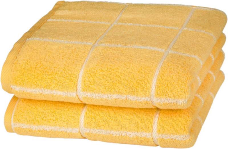 ROSS Handtücher Cashmere Überkaro, Frottier (2-St), in modischen Farben von ROSS
