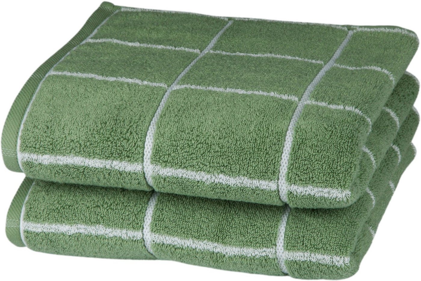 ROSS Handtücher Cashmere Überkaro, Frottier (2-St), 100% Baumwolle, kariert, in modischen Karo Farben von ROSS