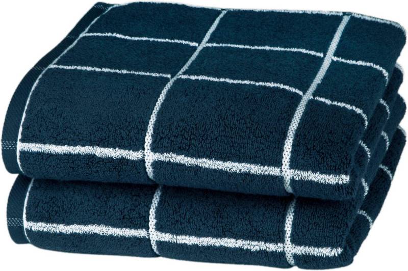 ROSS Handtücher Cashmere Überkaro, Frottier (2-St), 100% Baumwolle, kariert, in modischen Karo Farben von ROSS