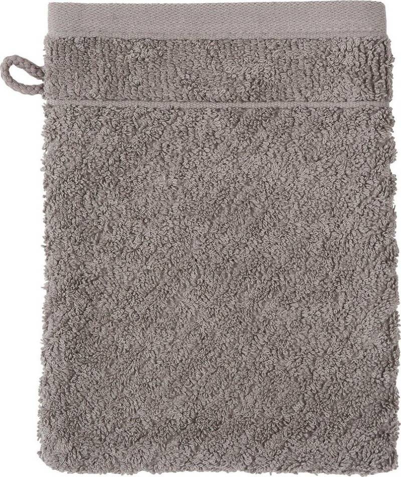 ROSS Waschhandschuh Smart, (6-St), Uni-Rippe mit Velourslabel von ROSS