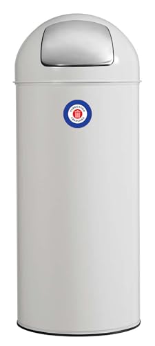 ROSSIGNOL 50259 Mülleimer, Metall, Weiß, Signalisierung von ROSSIGNOL