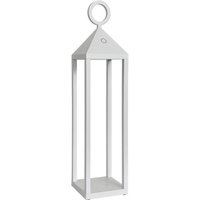 Moderne 2,2 w IP54 wiederaufladbare und dimmbare LED-Pic-Nic-Laterne h. 47cm weiß Moderne 2,2 w IP54 wiederaufladbare und dimmbare LED-Pic-Nic-Laterne h. 47cm weiß von ROSSINI ILLUMINAZIONE