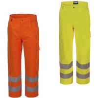 Rossini Hi-Vis Warnschutz-Arbeitshose - 46 (EU) - Orange von ROSSINI ILLUMINAZIONE