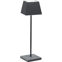 Tragbare und wiederaufladbare IP54 graue Siesta LED-Tischlampe von ROSSINI ILLUMINAZIONE