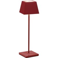 Tragbare und wiederaufladbare IP54 rote Siesta LED-Tischleuchte von ROSSINI ILLUMINAZIONE
