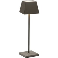 Tragbare und wiederaufladbare IP54 taubengraue Siesta LED-Tischlampe Tragbare und wiederaufladbare IP54 taubengraue Siesta LED-Tischlampe von ROSSINI ILLUMINAZIONE