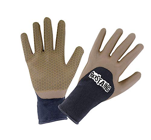 Rostain ONE4ALL-IT09 Gartenhandschuhe, bequem, wasserdicht, Größe Plantation, Unkrautfrei ONE4ALL-ROSTAING-Größe 09, beige/schwarz, 9 von ROSTAING