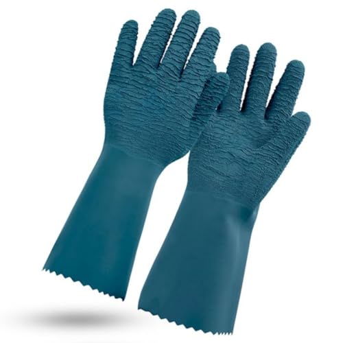 Rostain Protectmax-IT09 Gartenhandschuhe, Rosen, kleine Pinsel, 100% wasserdicht, lang Latex, dick, Größe 9, grün blau, 9 von ROSTAING